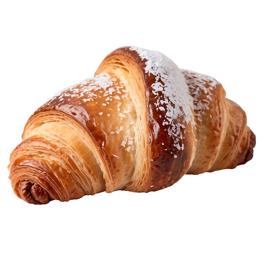 Croissant With Powdered Sugar Png 05252024 PNG