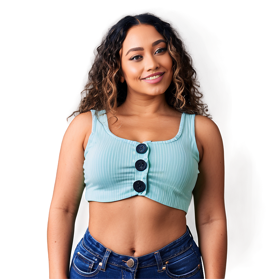 Crop Top With Buttons Png 64 PNG