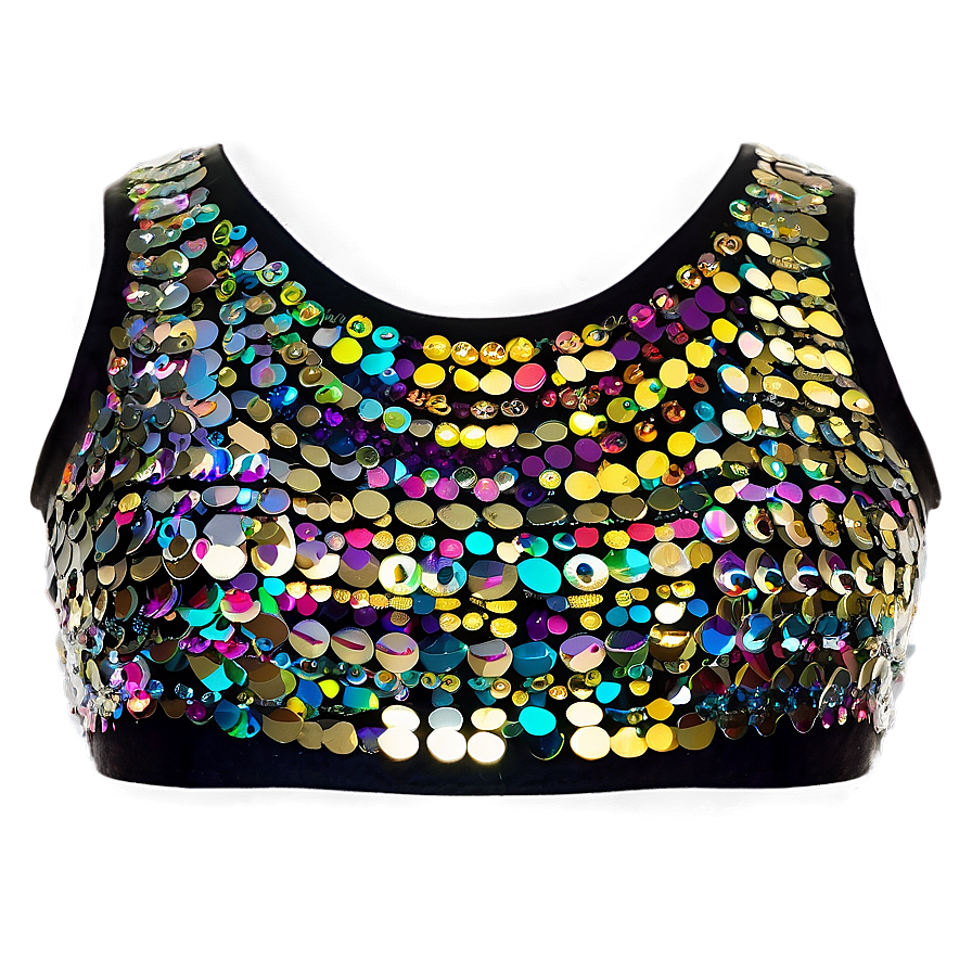 Crop Top With Sequins Png Yor34 PNG
