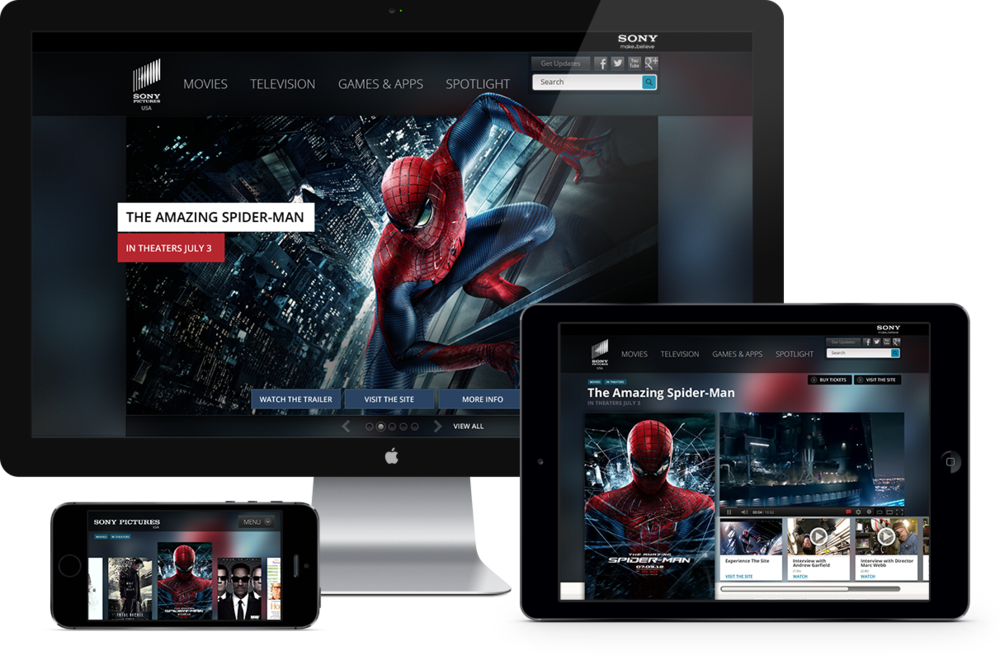 Cross Device Display Spiderman Movie PNG