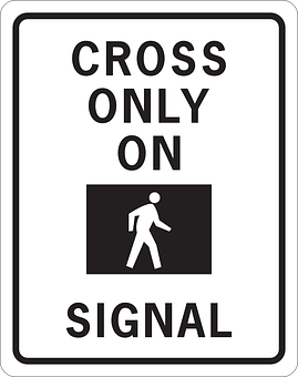 Cross Only On Signal Sign PNG