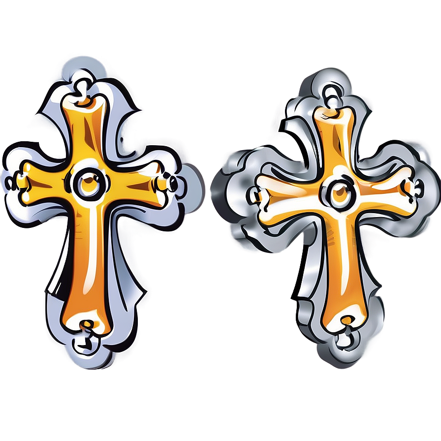 Cross Outline Drawing Png 43 PNG