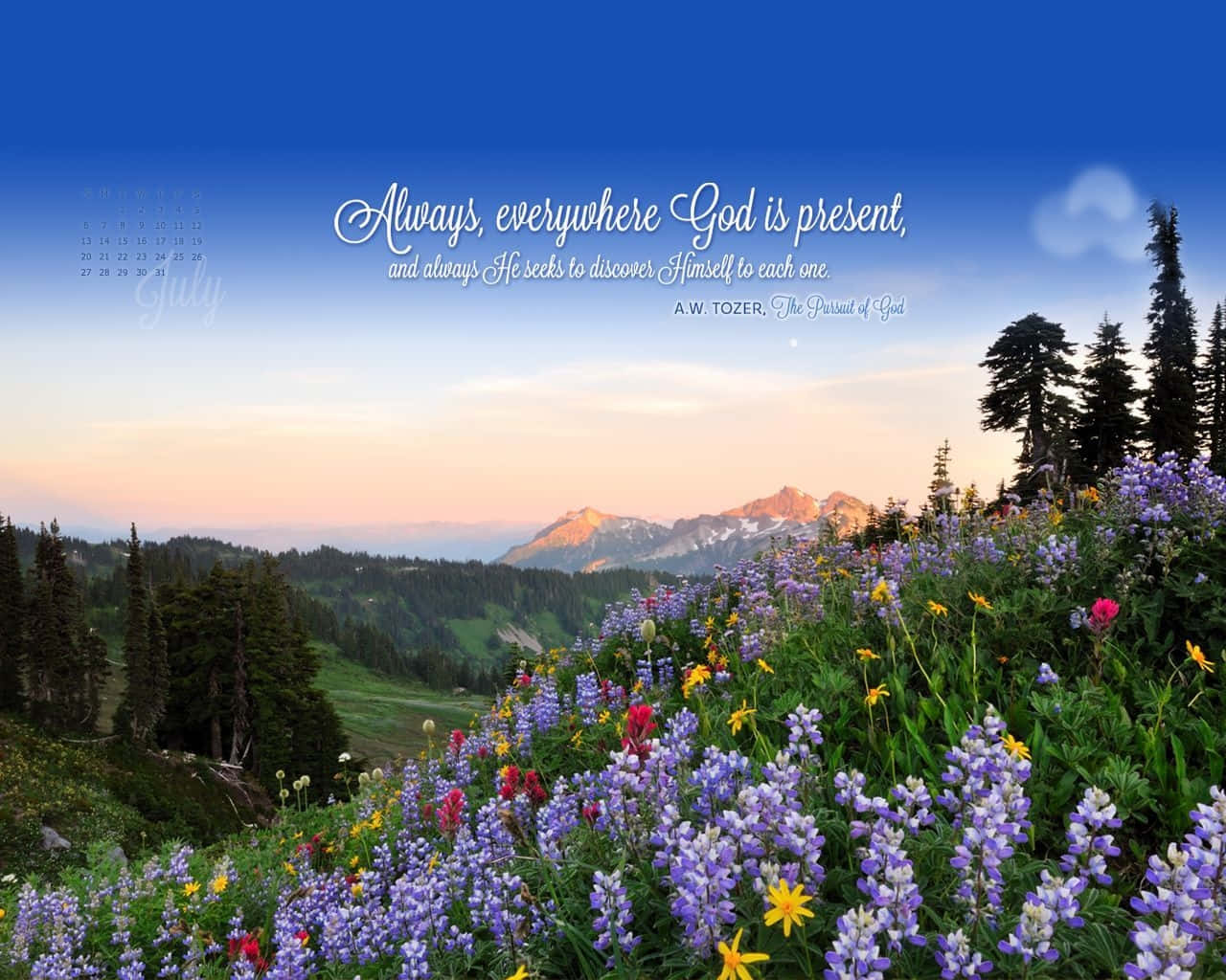 Crosscards Computer Spring Flowers Bible Quote Wallpaper
