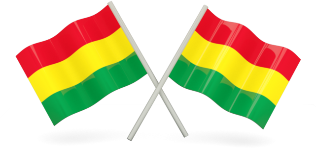 Crossed Bolivian Flags PNG