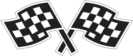 Crossed Checkered Flags Icon PNG
