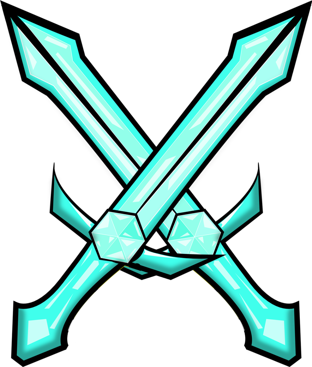 Download Crossed Diamond Swords Illustration | Wallpapers.com