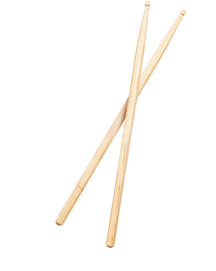 Crossed Drumsticks Black Background PNG