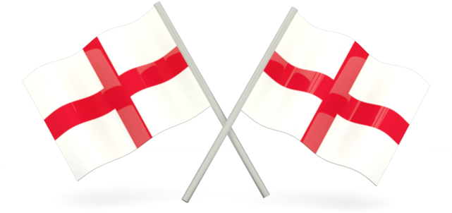 Crossed England Flags PNG