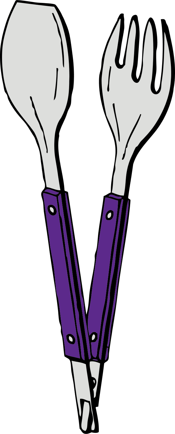 Crossed Forkand Spoon Illustration PNG