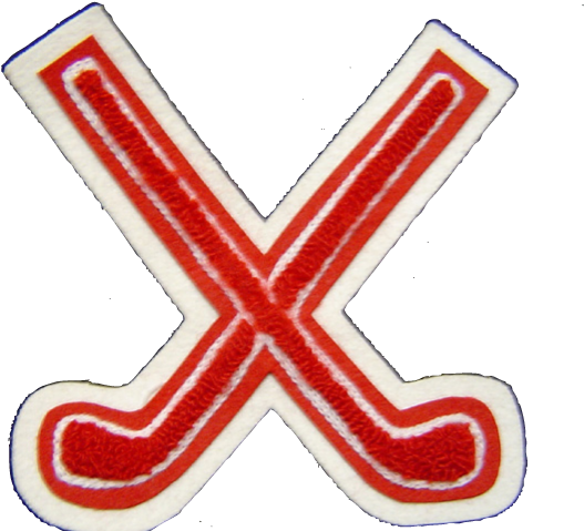 Crossed Golf Clubs Embroidery Patch PNG