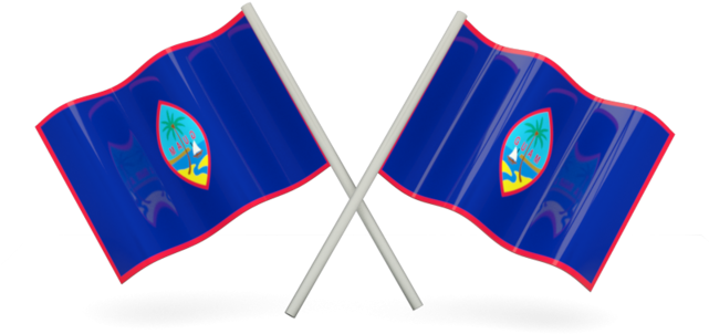 Crossed Guam Flags PNG