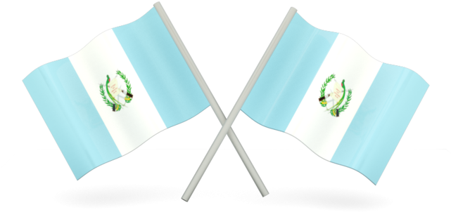 Crossed Guatemalan Flags PNG