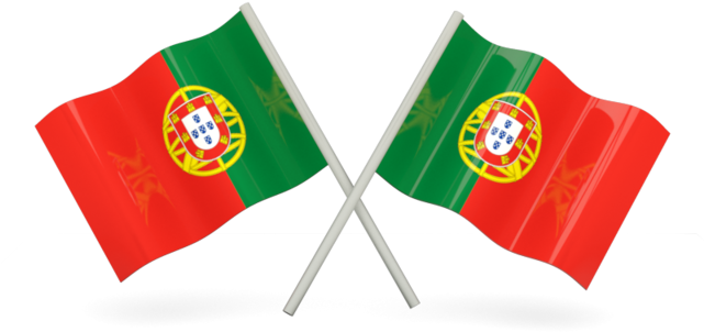 Crossed Portuguese Flags PNG