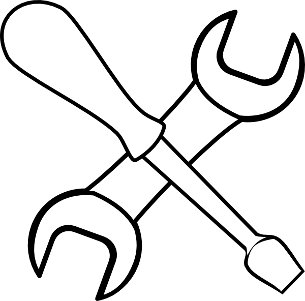 Crossed Screwdriver Wrench Icon PNG