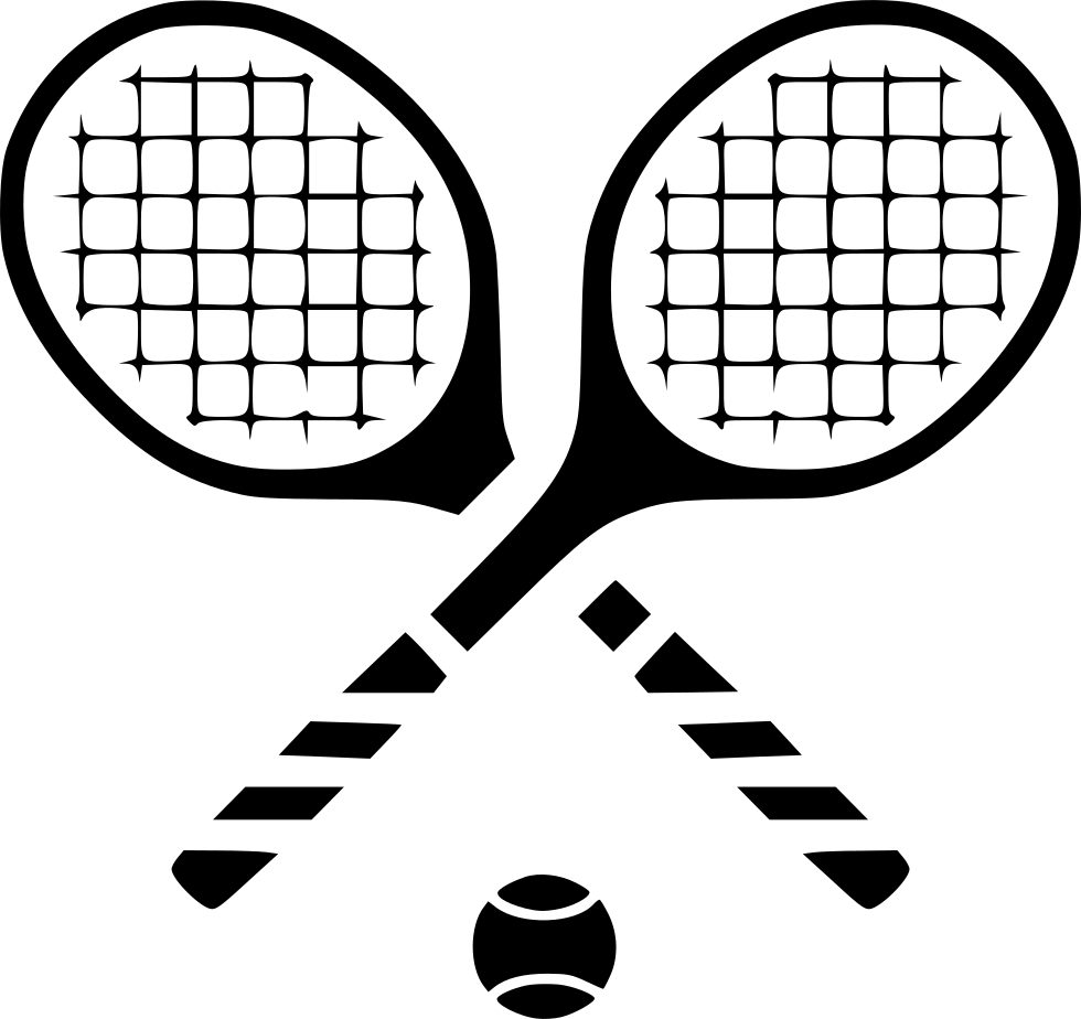 Crossed Tennis Racketsand Ball PNG