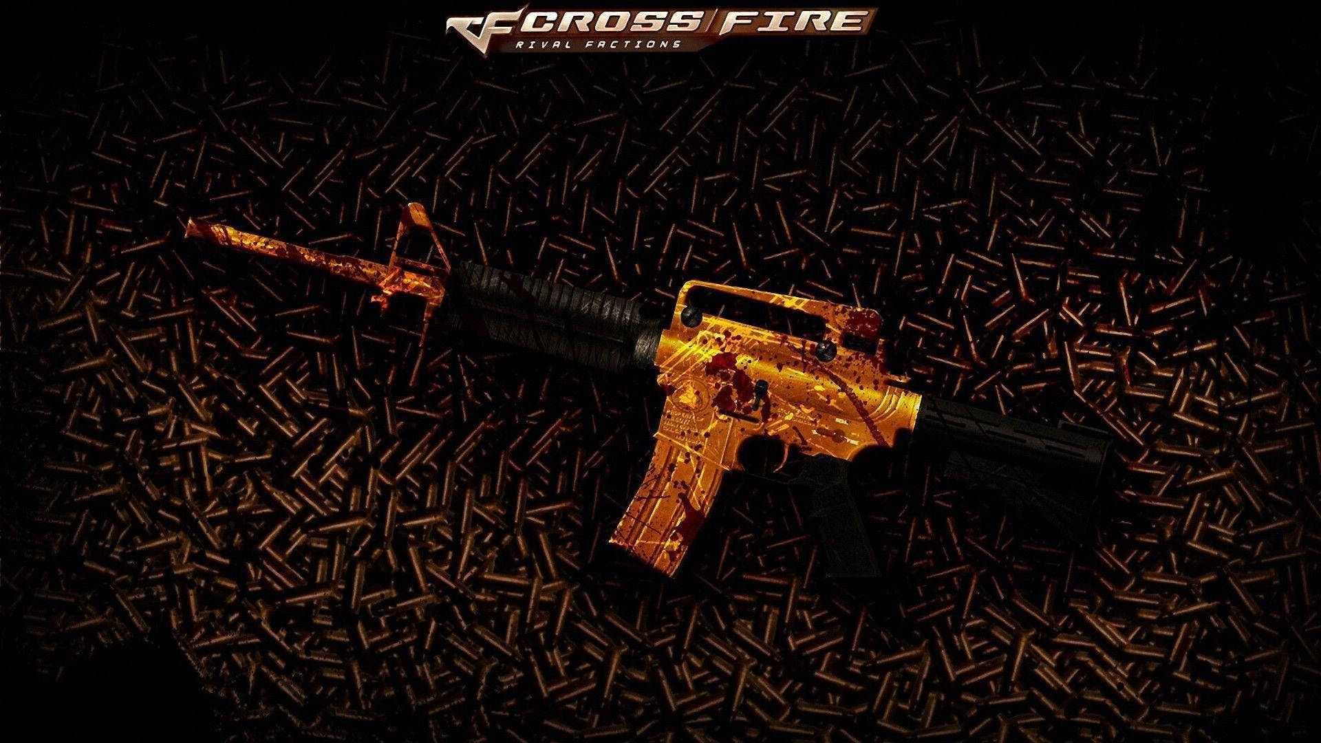 Crossfire Gold And Black Sniper Rifle