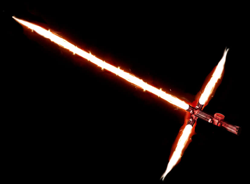 Crossguard Lightsaberin Darkness PNG