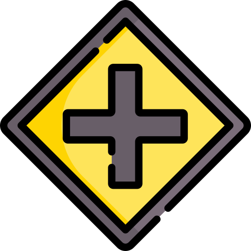Crossroad Sign Graphic PNG