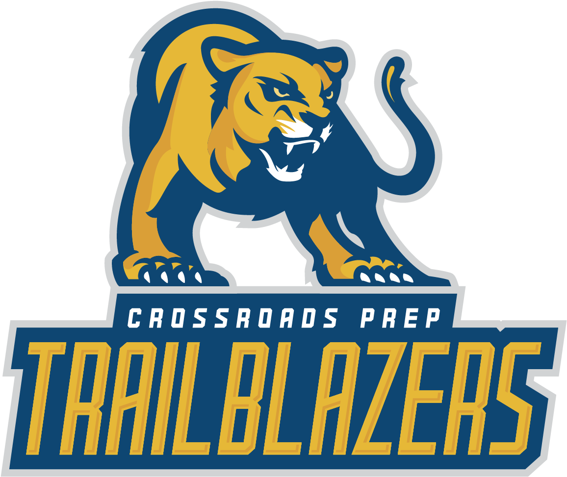 Crossroads Prep Trailblazers Mascot Logo PNG