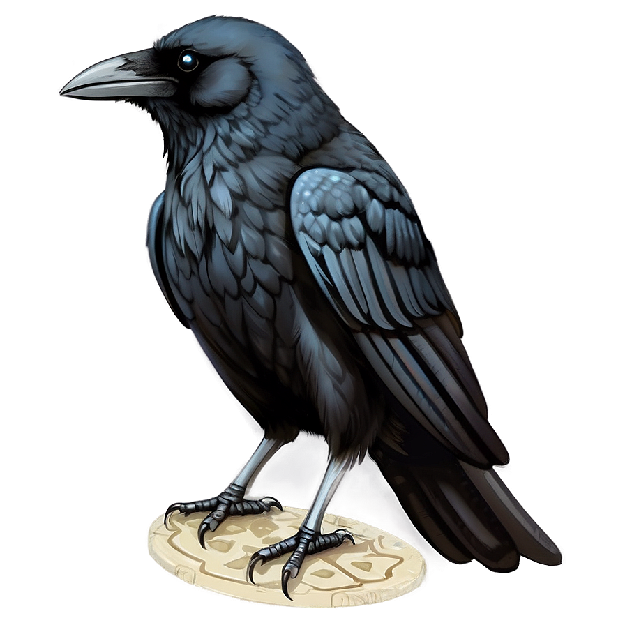 Crow Illustration Png 05232024 PNG