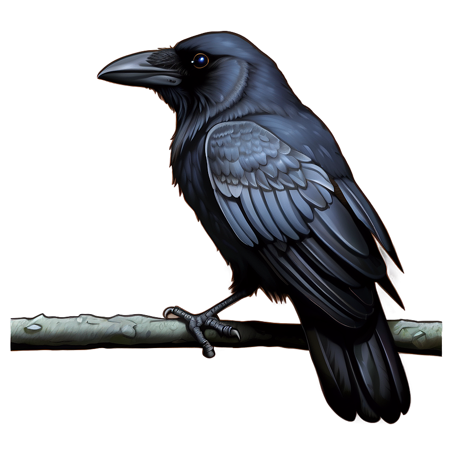 Crow Illustration Png Sts PNG