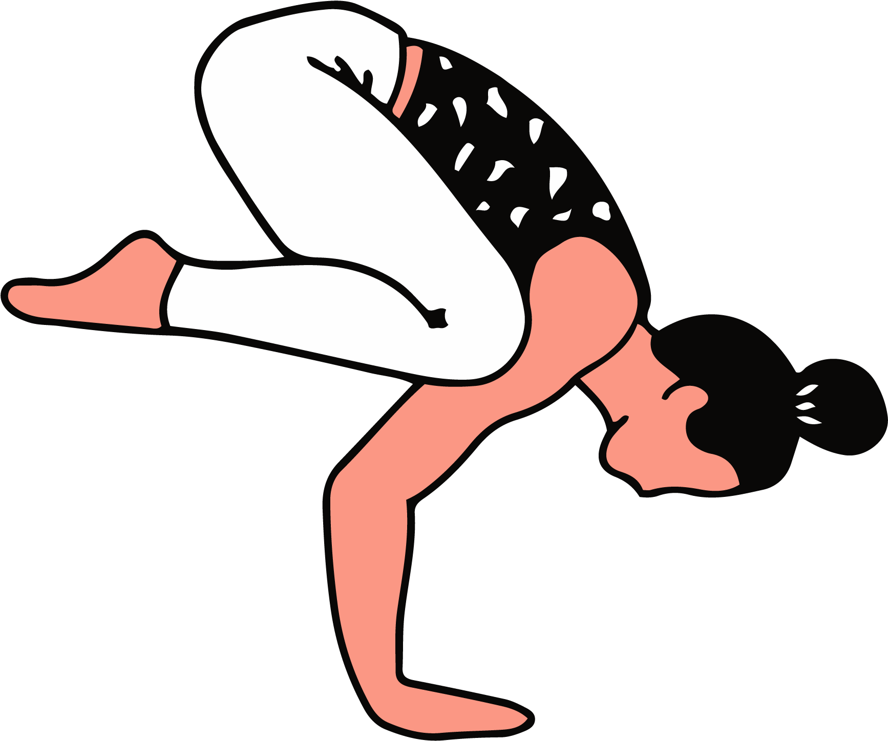 Crow Pose Yoga Asana PNG