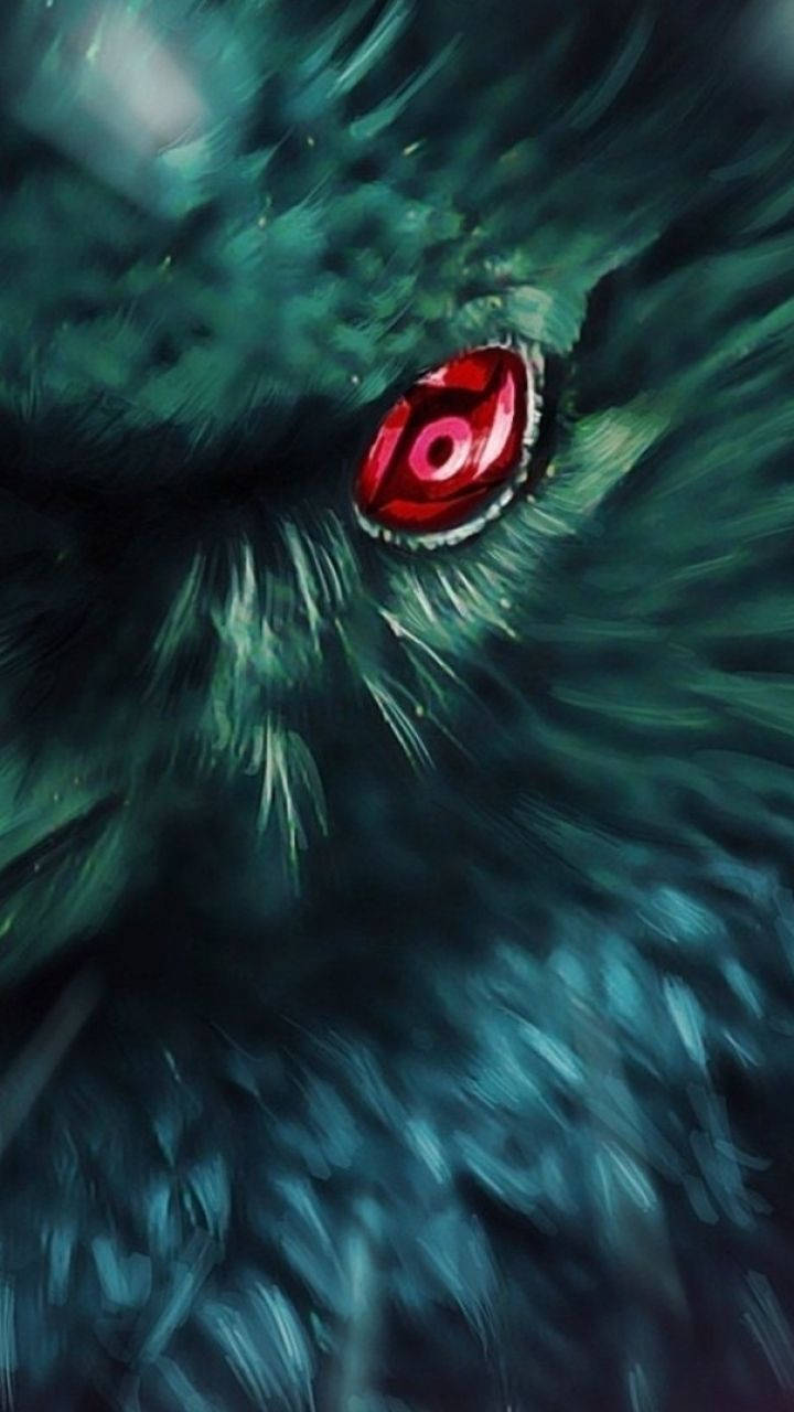 Crow Sharingan Eye Painting