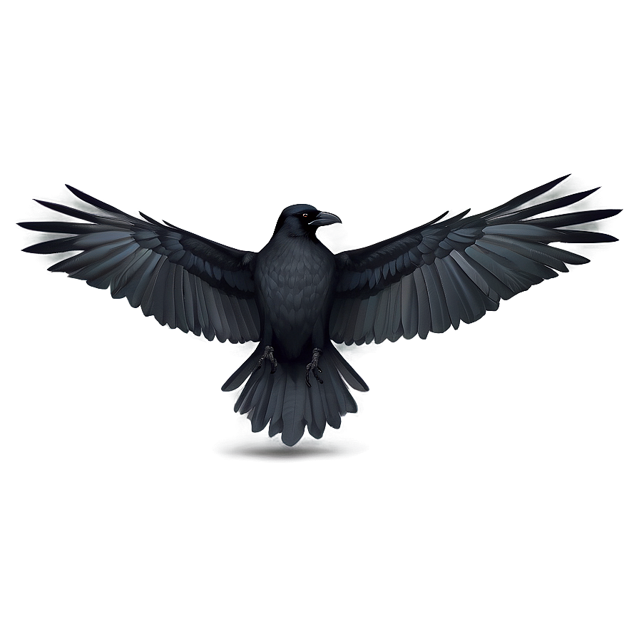 Download Crow Wings Spread Png Hls18 | Wallpapers.com