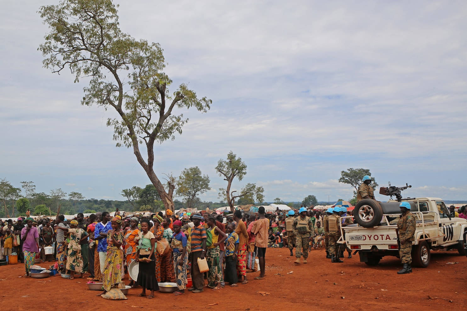 Crowd In Central African Republic Background