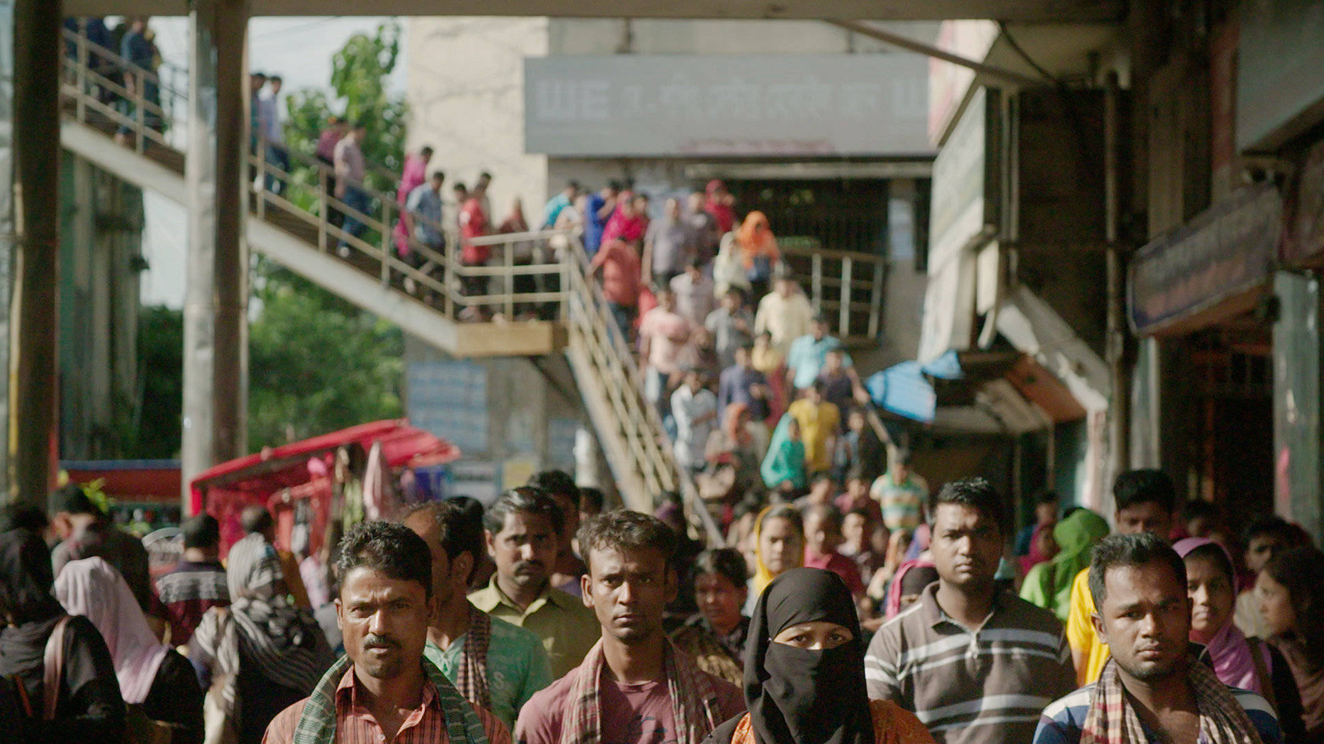 Crowded Bangladesh Streets