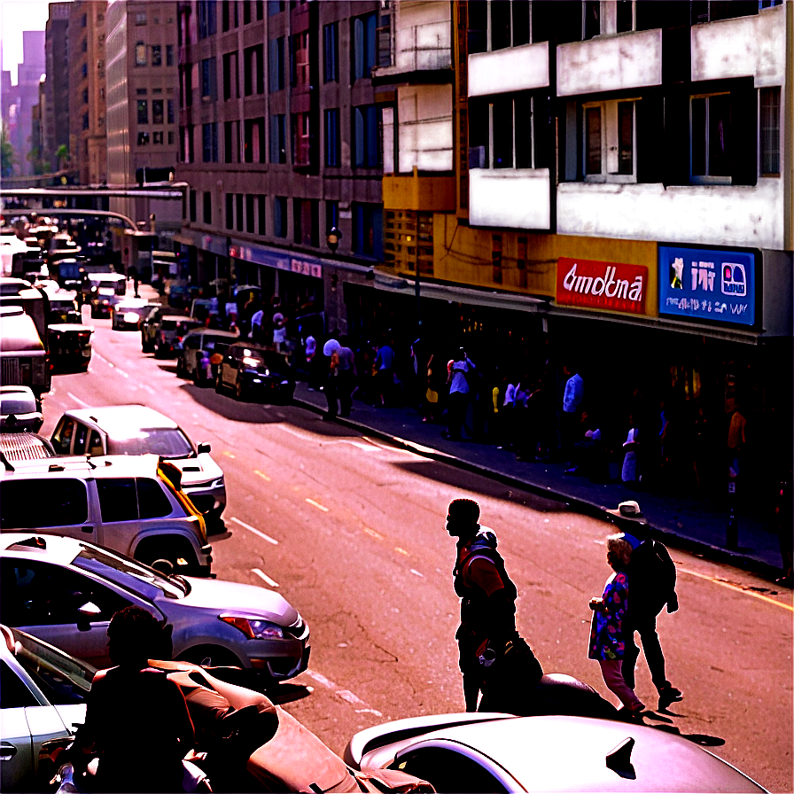 Crowded City Street Png 14 PNG