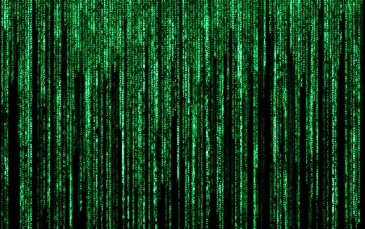 Retrace the Steps of Neo Through the Crowded Neon Streets of The Matrix Wallpaper
