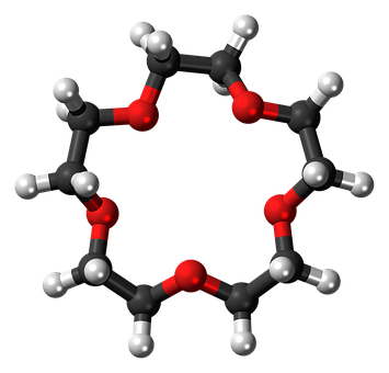 Crown Ether Molecular Structure PNG