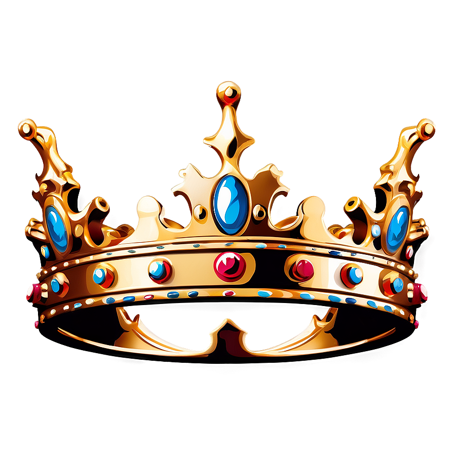 Crown In Flat Style Png Ydg PNG