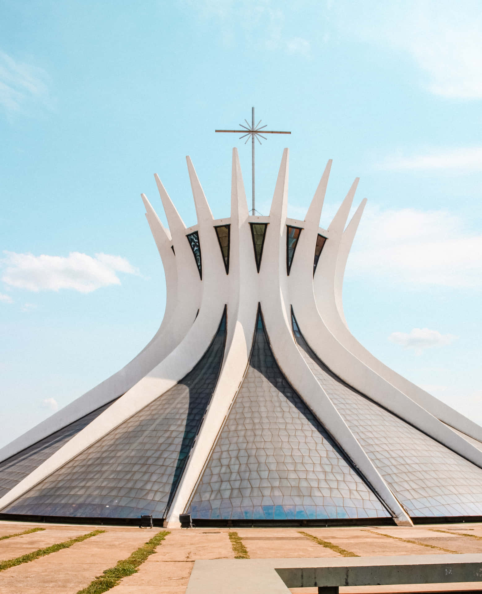 Crown Like Features Of Cathedral Of Brasilia Wallpaper