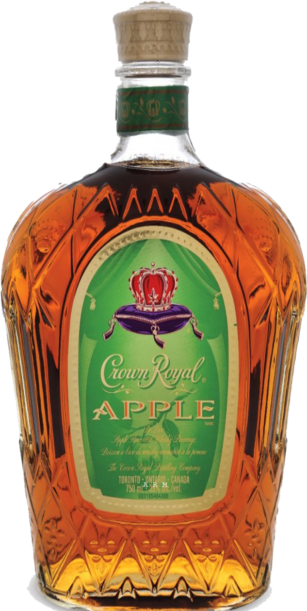 Crown Royal Apple Whisky Bottle PNG
