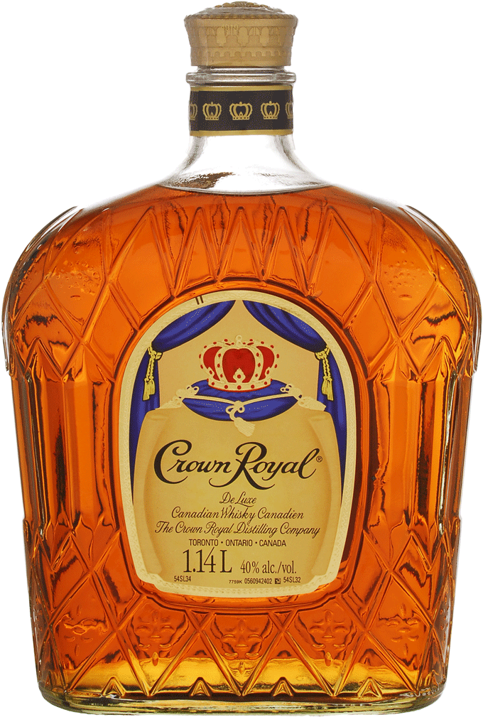 Crown Royal Canadian Whisky Bottle PNG