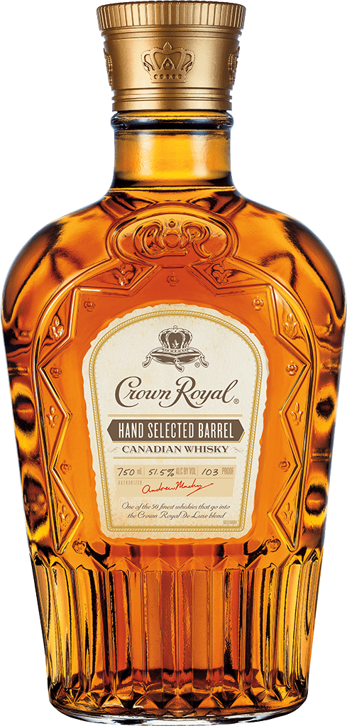 Crown Royal Hand Selected Barrel Whisky Bottle PNG