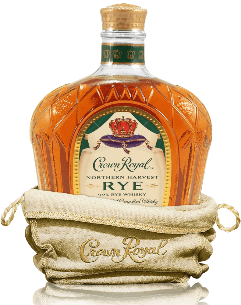 Crown Royal Northern Harvest Rye Whisky Bottle PNG