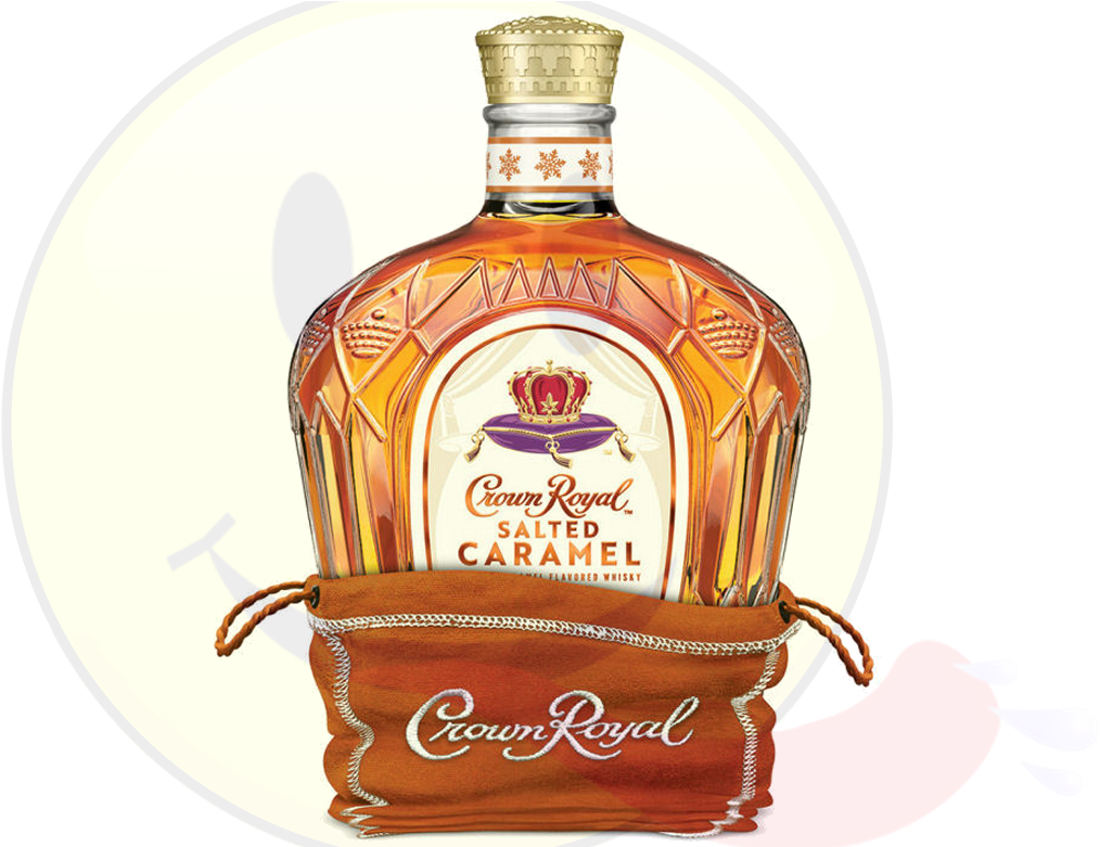 Crown Royal Salted Caramel Whisky Bottle PNG