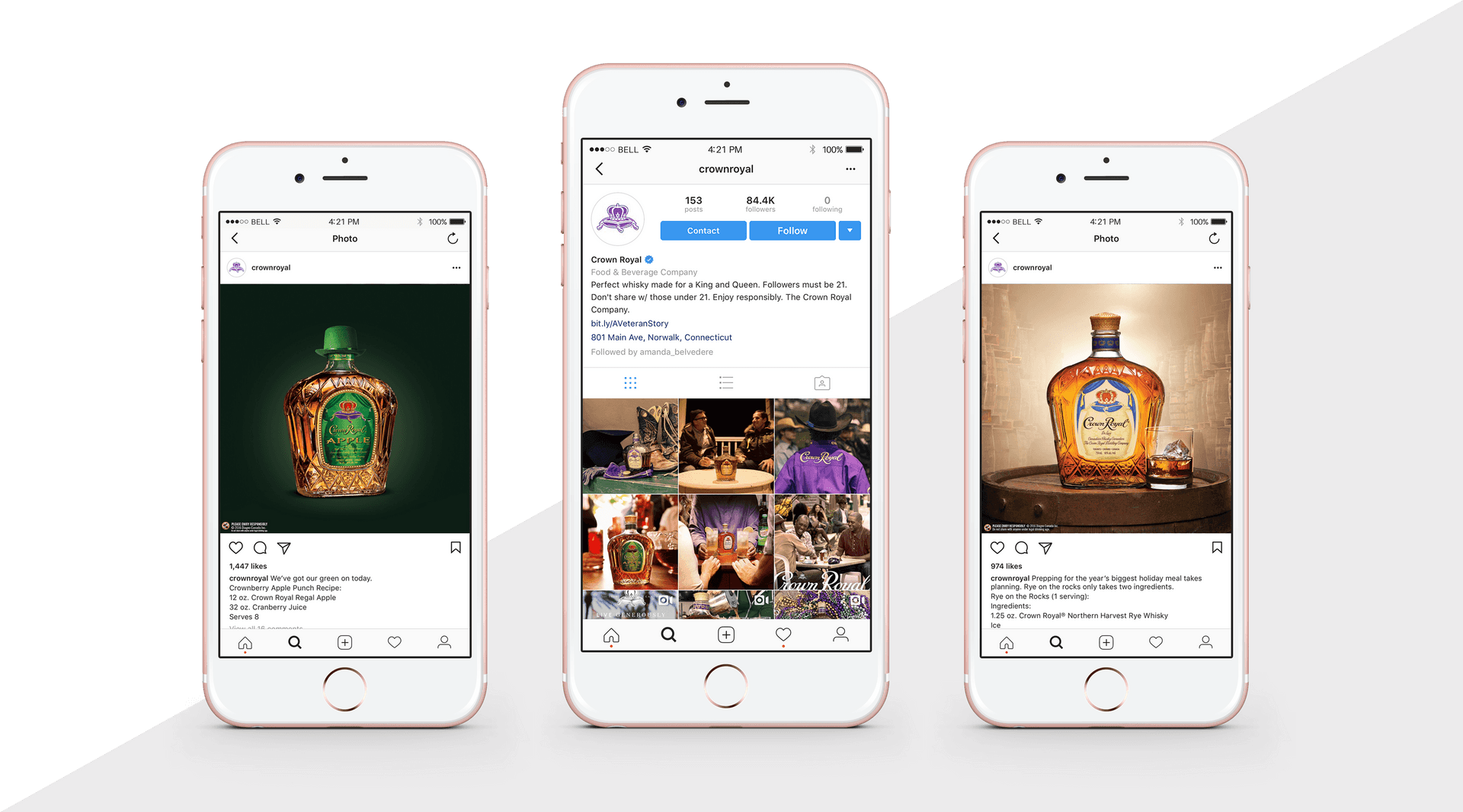 Crown Royal Whiskey Social Media Promotion PNG