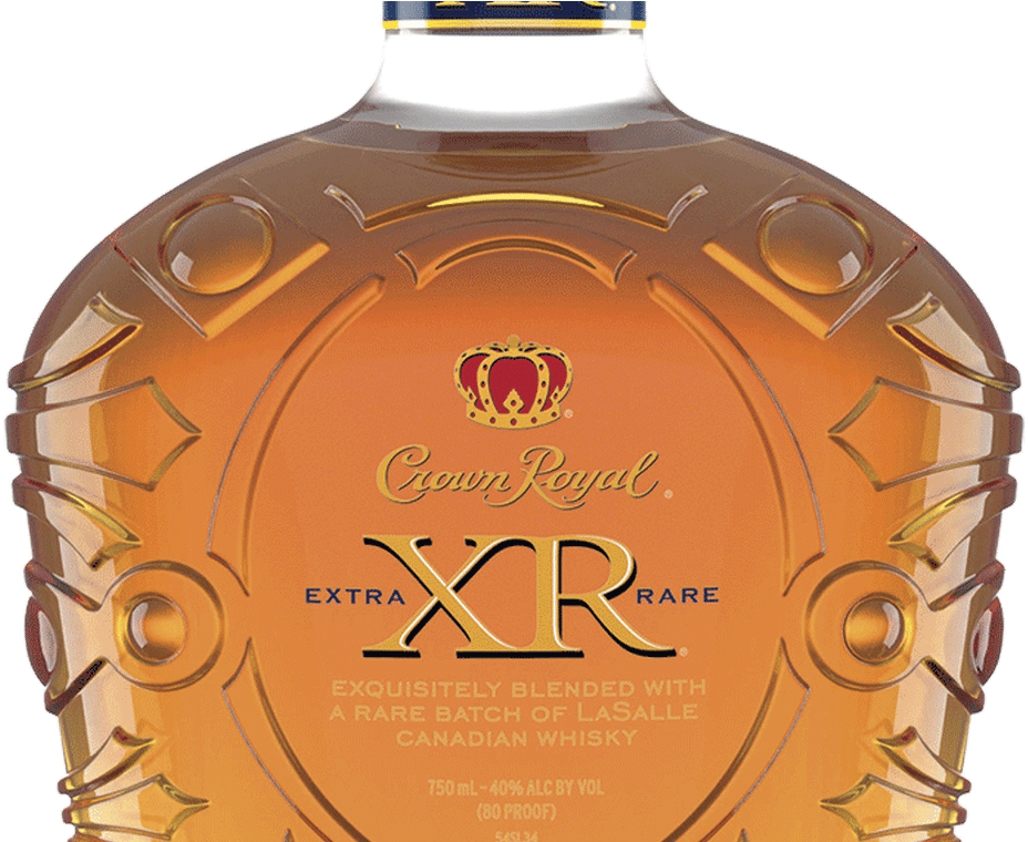 Crown Royal X R Extra Rare Whisky Bottle PNG