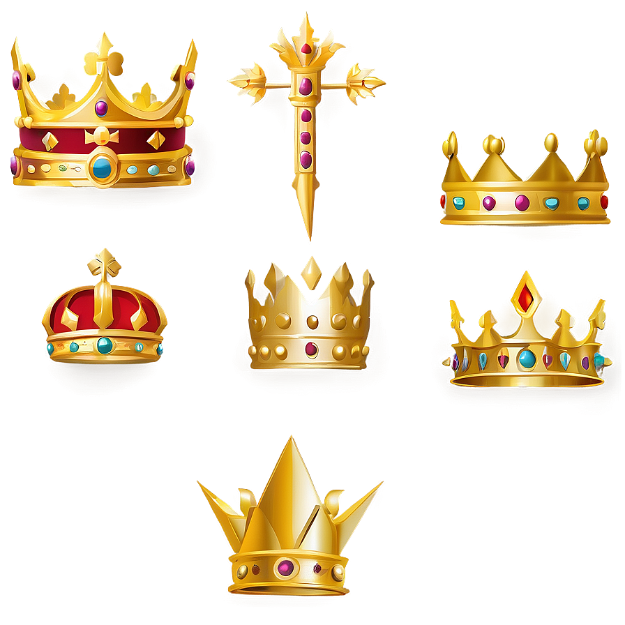 Crown Vector Set Png Cvi PNG