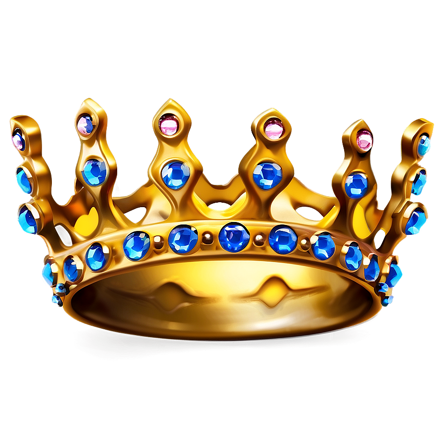 Crown With Gems Png Avu PNG