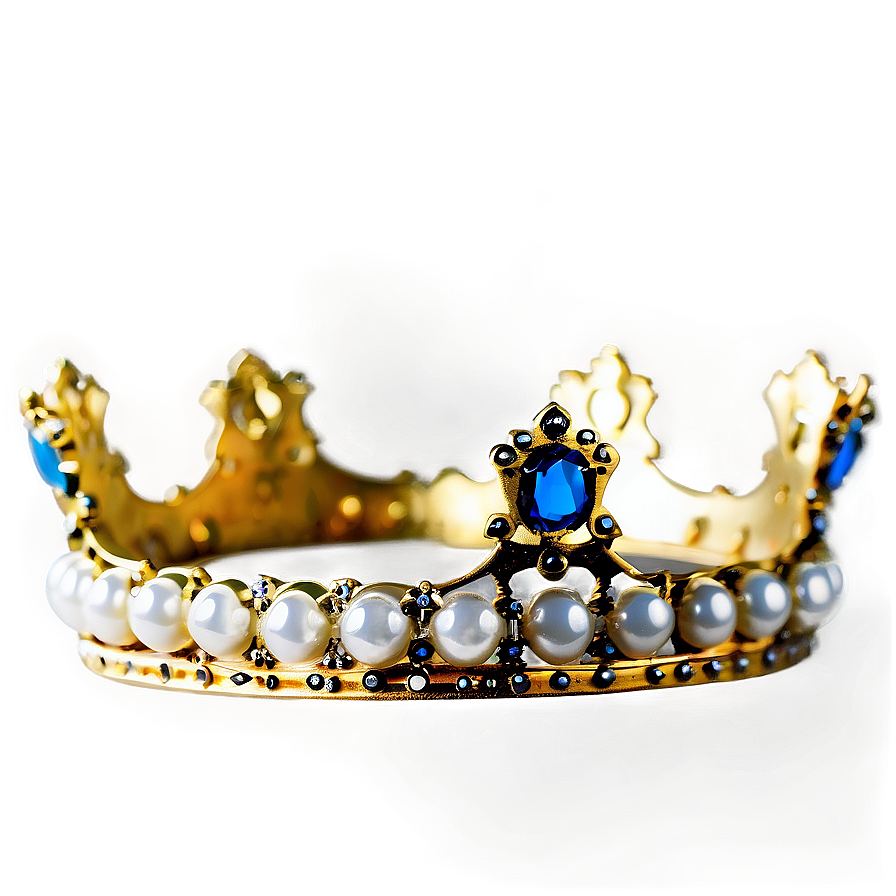 Crown With Pearls Png 04302024 PNG