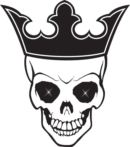 Crowned Skull Vector Graphic PNG