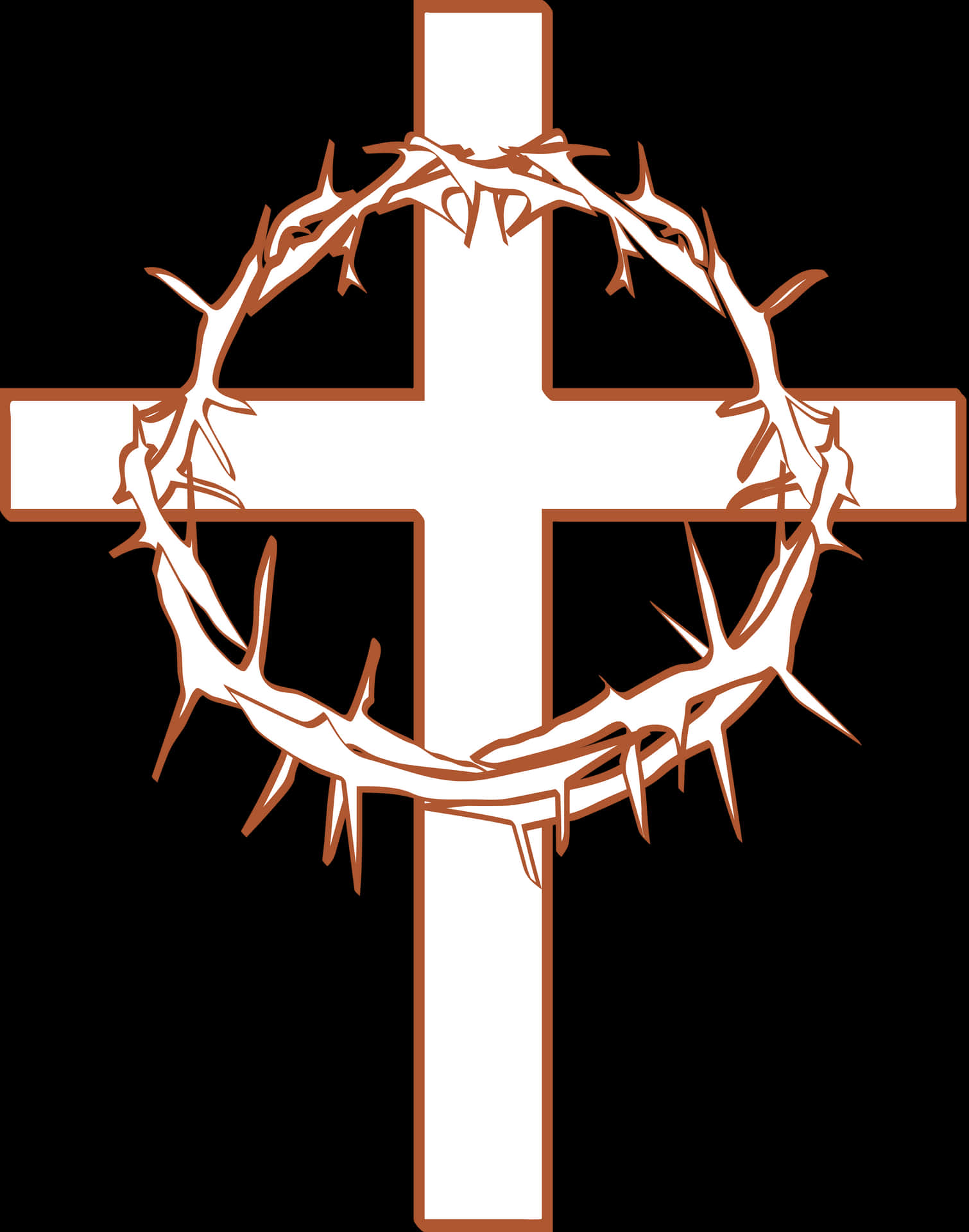 Crownof Thornson Christian Cross PNG