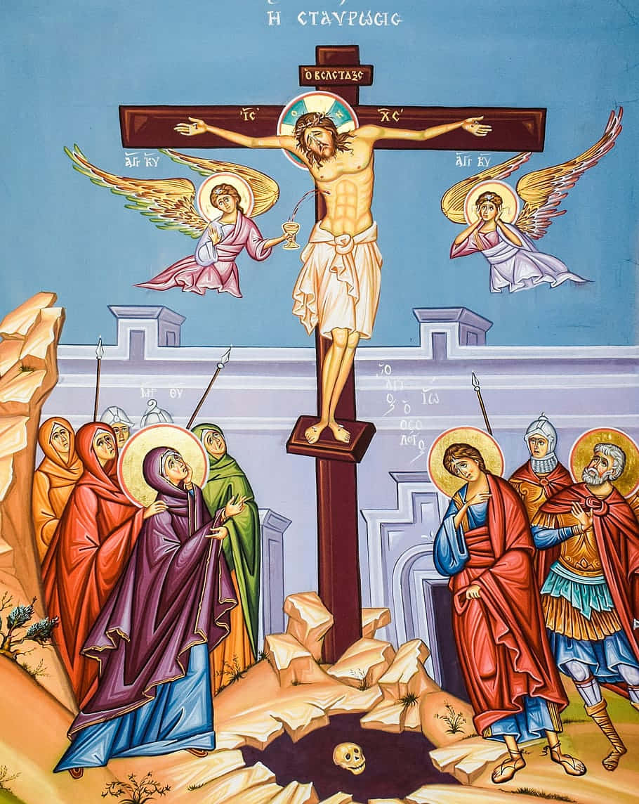 Crucifixion_ Orthodox_ Iconography Wallpaper