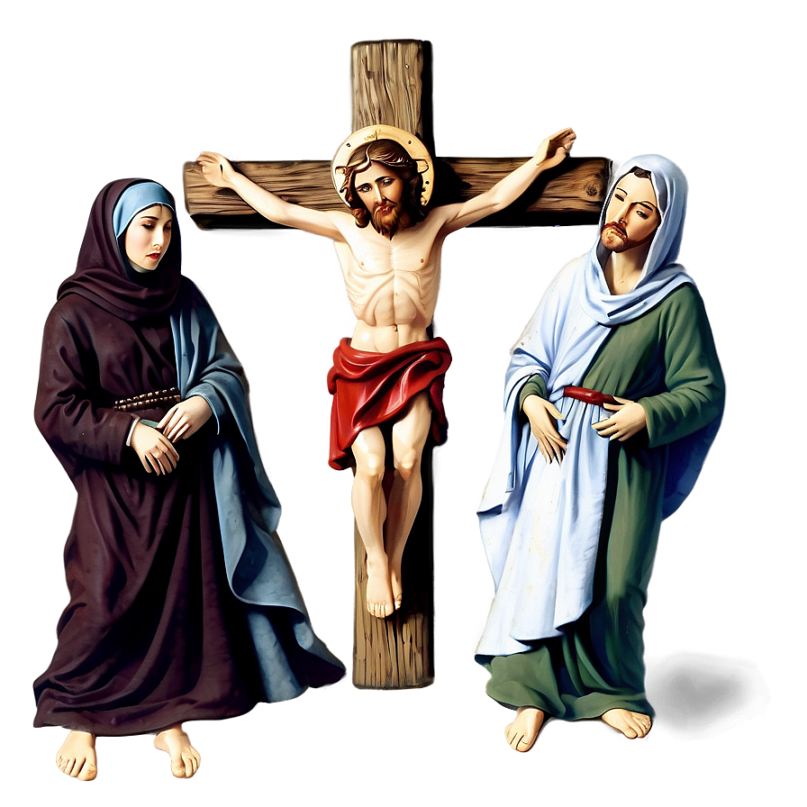 Crucifixion Scene With Jesus Png Fub PNG