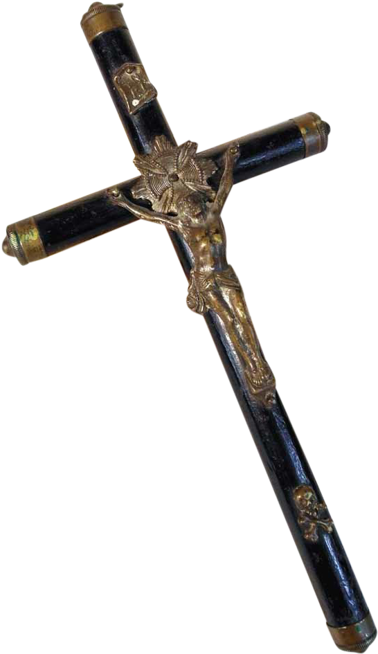 Crucifixion Scene Wooden Cross PNG